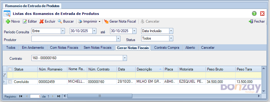 Lista Romaneio Entrada aba Gerar Notas Fiscais.png