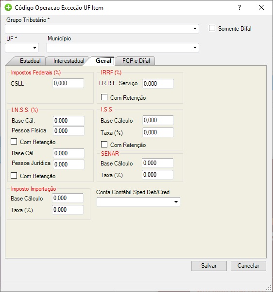 Tela de parametrização tributária Geral Exceção UF Item.jpg