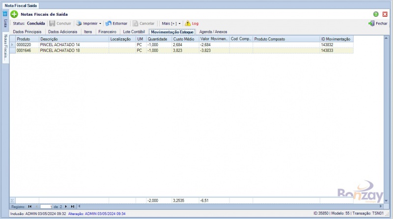Arquivo:Nota Fiscal de Saída aba Movimentação Estoque.jpg